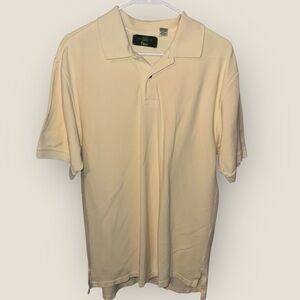 ‼️ORVIS PALE YELLOW COMBED COTTON POLO